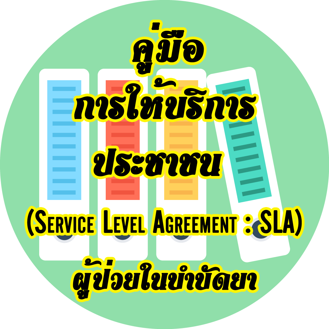  คู่มือการให้บริการประชาชน (SLA)ผู้ป่วยในบำบัดด้วยยา