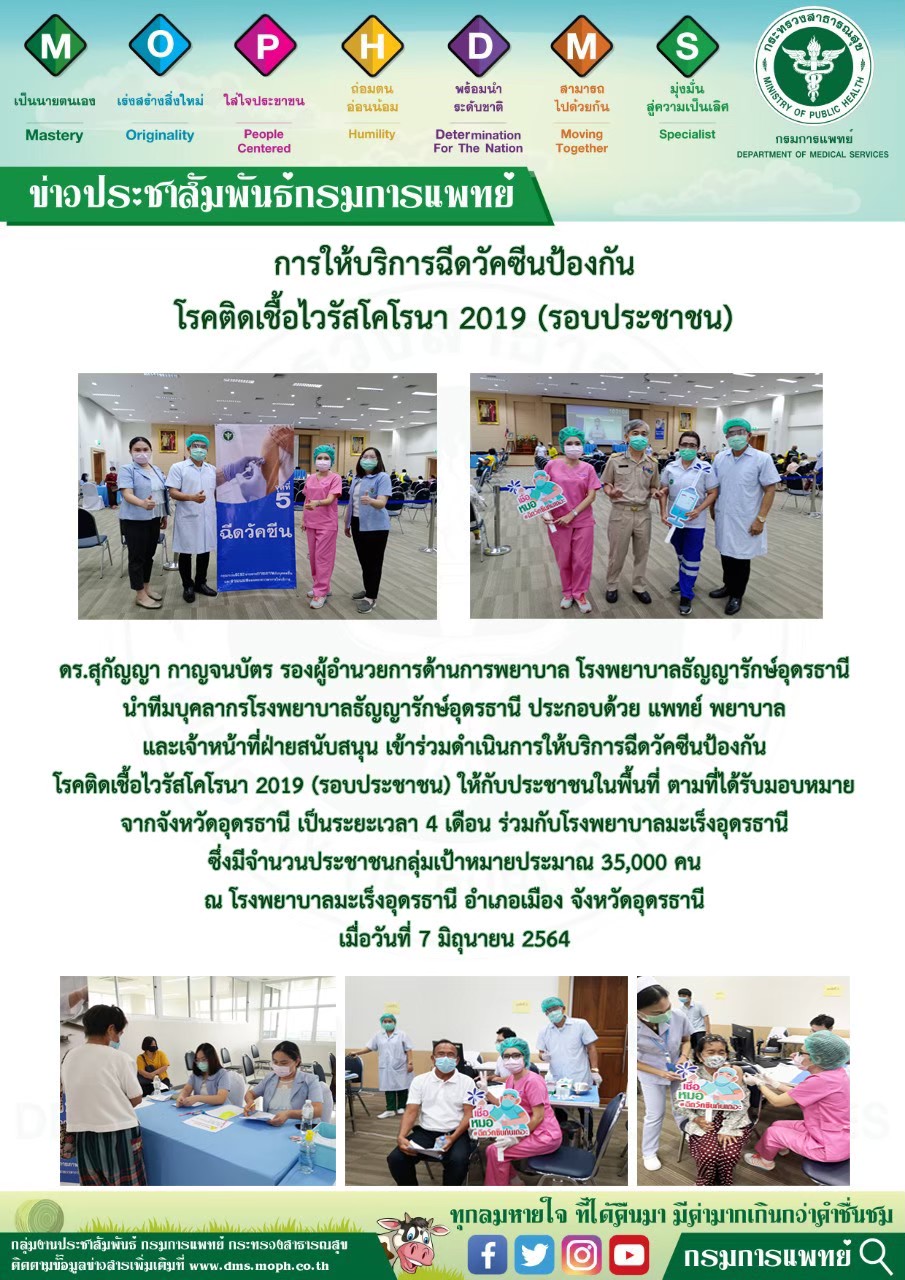 รูปภาพประชาสัมพันธ์กิจกรรมโรงพยาบาลธัญญารักษ์อุดรธานี กรมการแพทย์