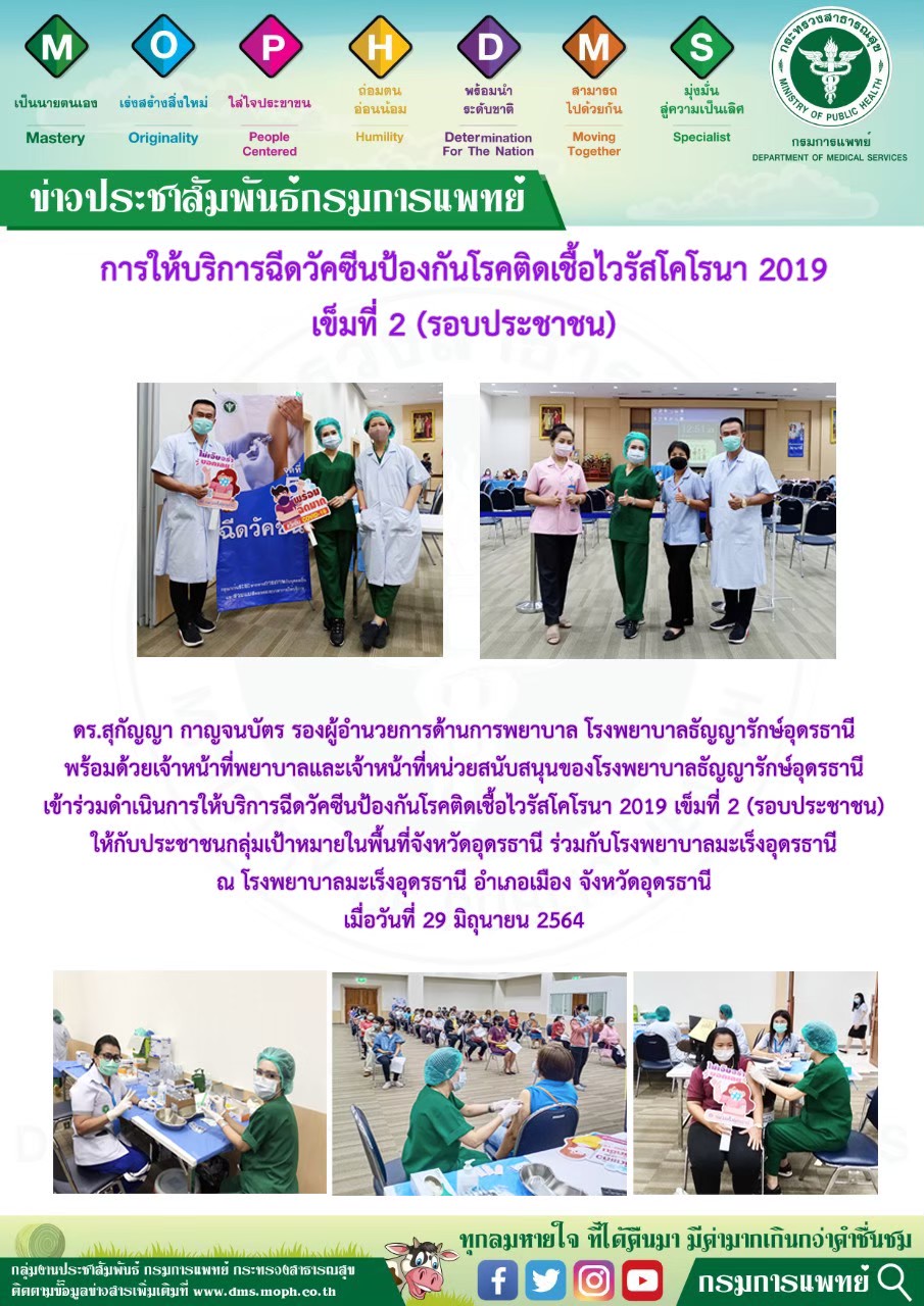 รูปภาพประชาสัมพันธ์กิจกรรมโรงพยาบาลธัญญารักษ์อุดรธานี กรมการแพทย์