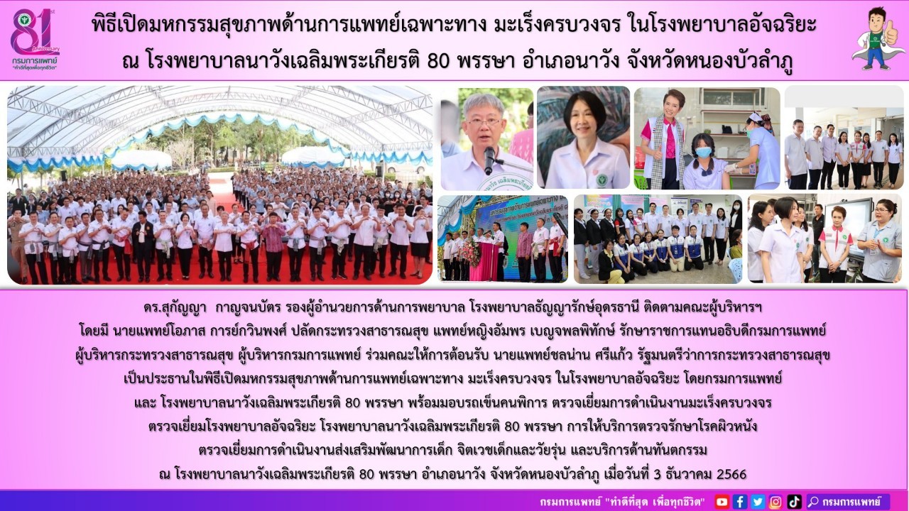 รูปภาพประชาสัมพันธ์กิจกรรมโรงพยาบาลธัญญารักษ์อุดรธานี กรมการแพทย์