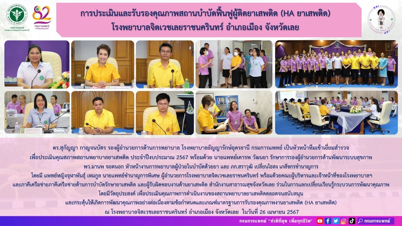 รูปภาพประชาสัมพันธ์กิจกรรมโรงพยาบาลธัญญารักษ์อุดรธานี กรมการแพทย์